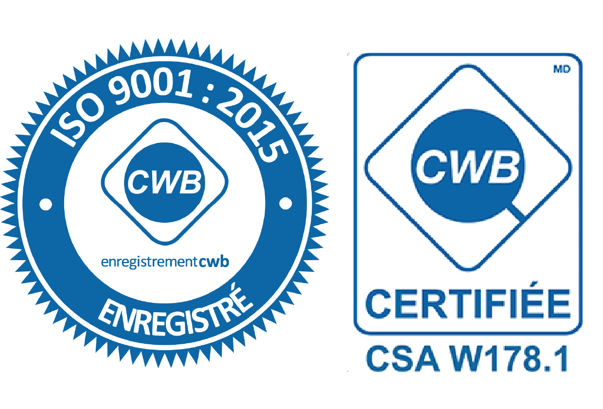 ISO 9001:2015 et CSA W178.1